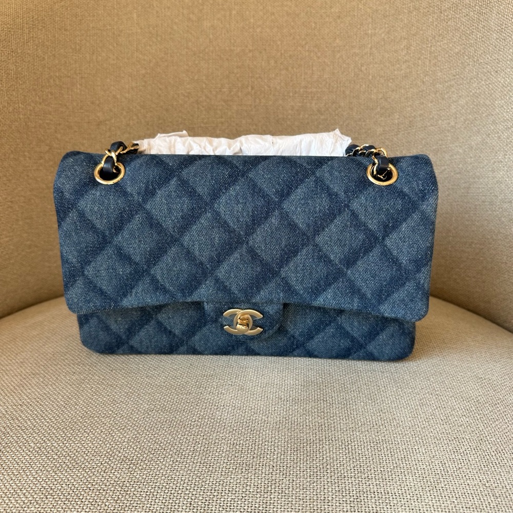 Chanel denim classic flap